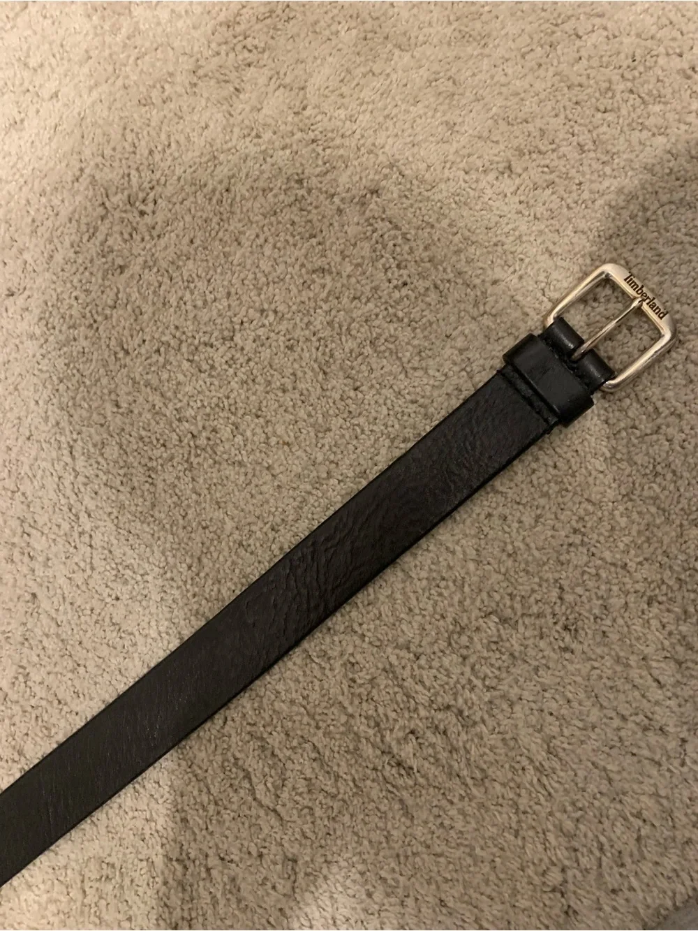 Timberland Men's Size 34 Black Leather Belt Classic